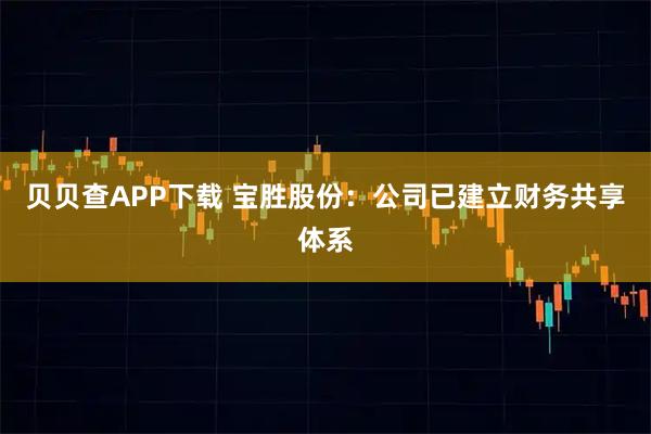 贝贝查APP下载 宝胜股份：公司已建立财务共享体系